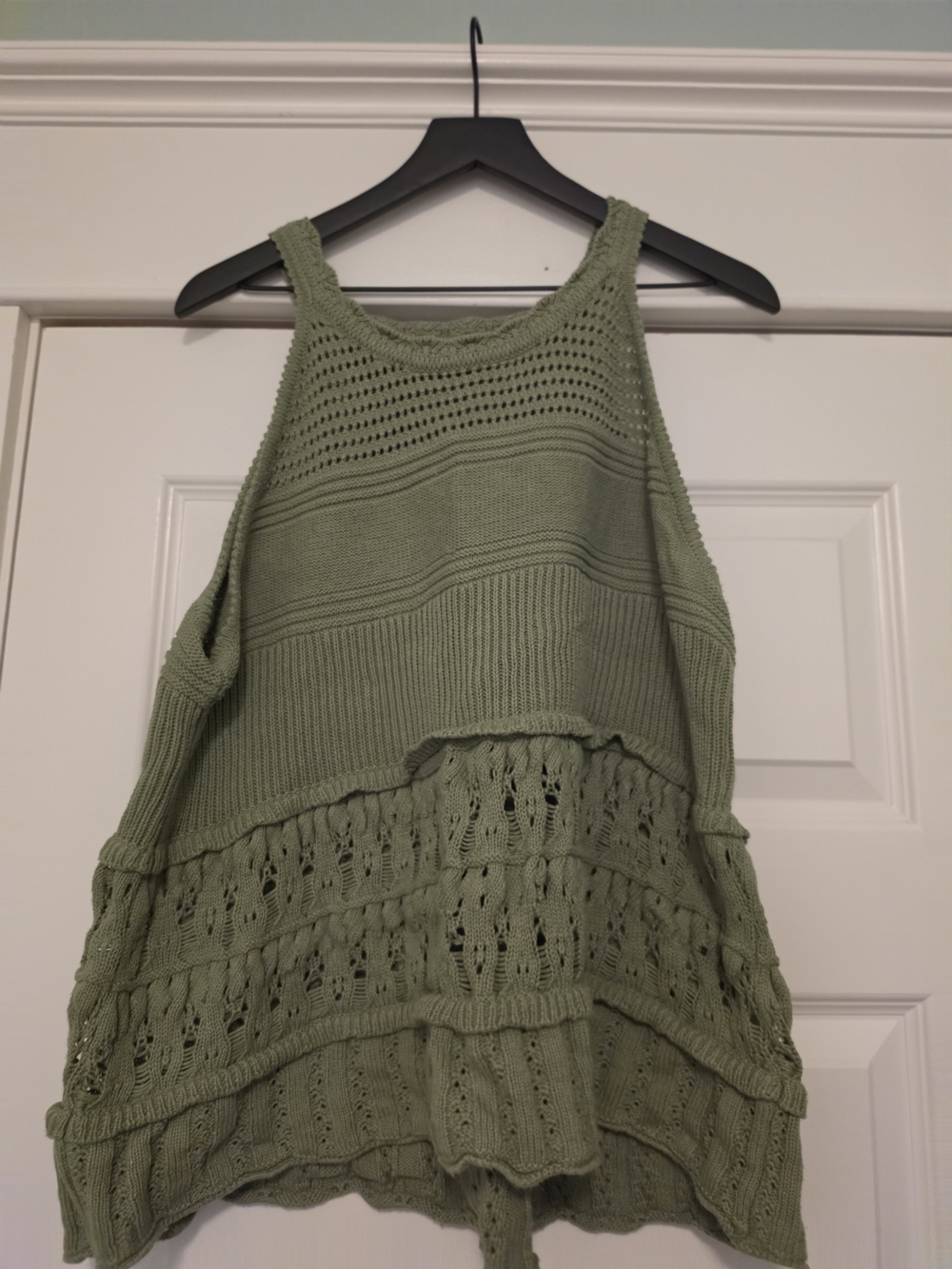 Daniel Rainn Olive Green Knit Tank Sweater